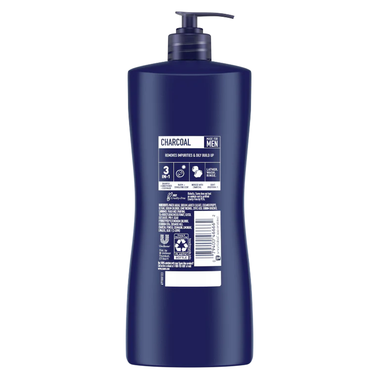 Men's Charcoal 3-in-1 Shampoo Conditioner & Body Wash - Image 10