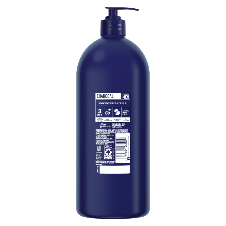 Men's Charcoal 3-in-1 Shampoo Conditioner & Body Wash - Image 9