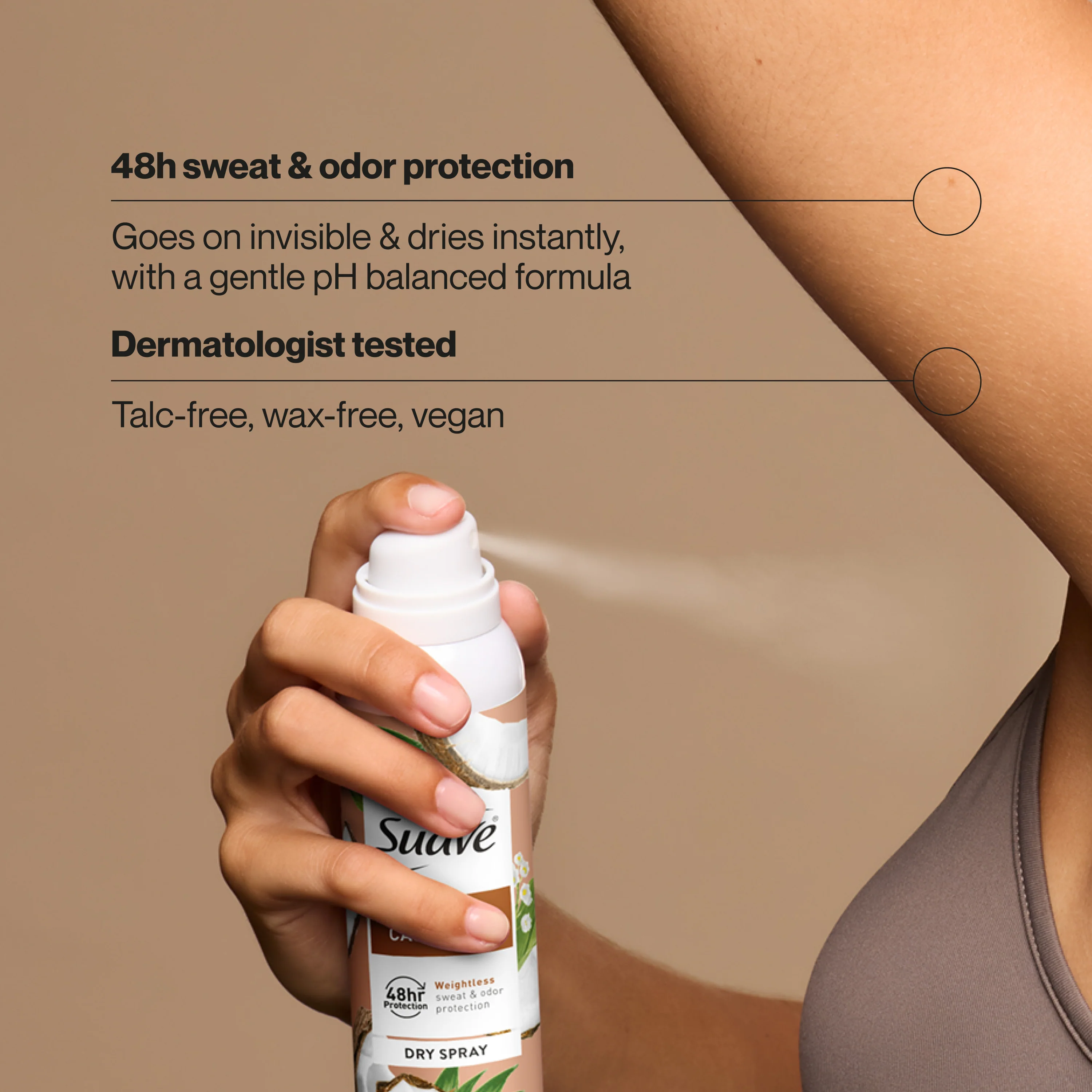 Coconut Cashmere Dry Spray Antiperspirant Deodorant - Image 3