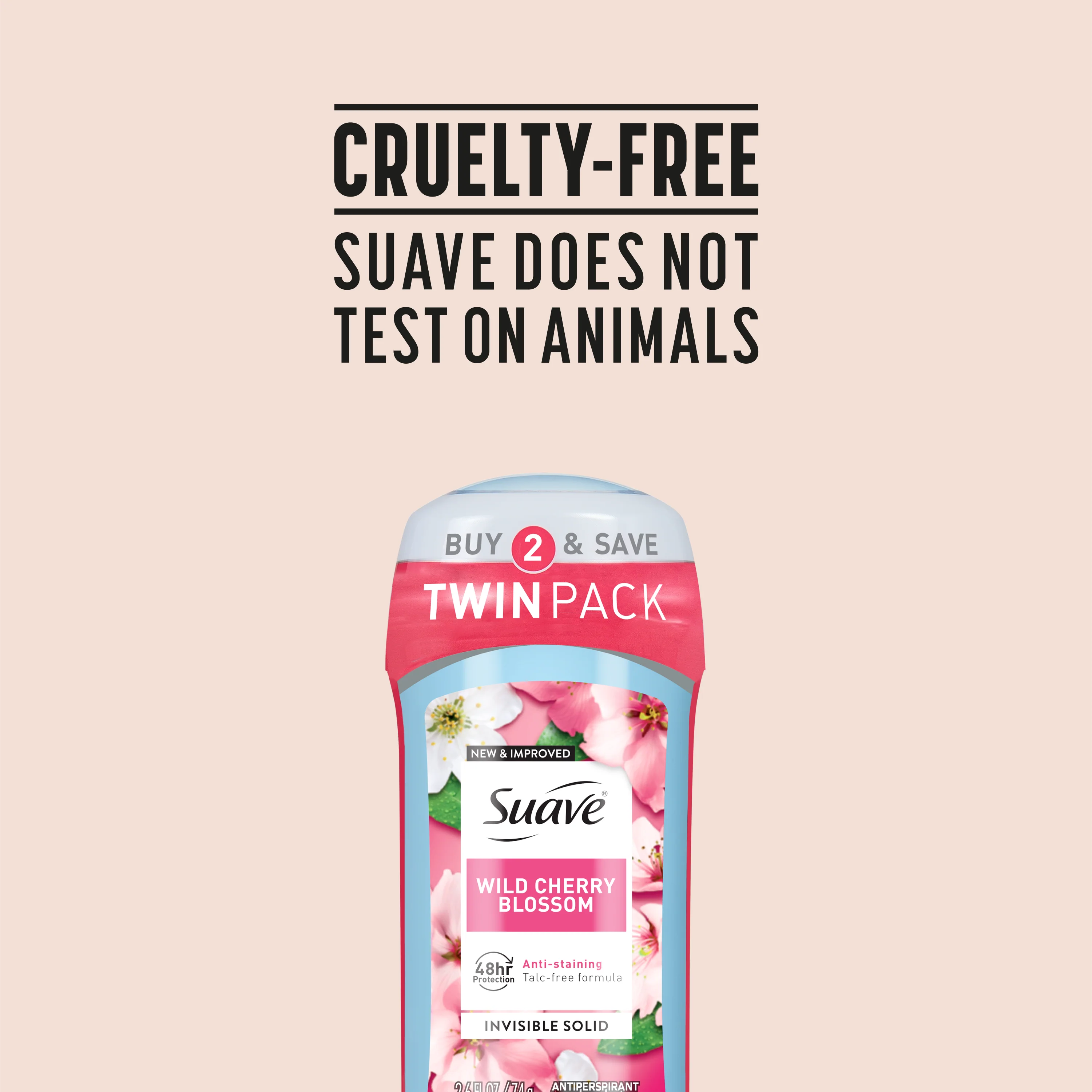 Wild Cherry Blossom Invisible Solid Antiperspirant Deodorant Stick - Image 9